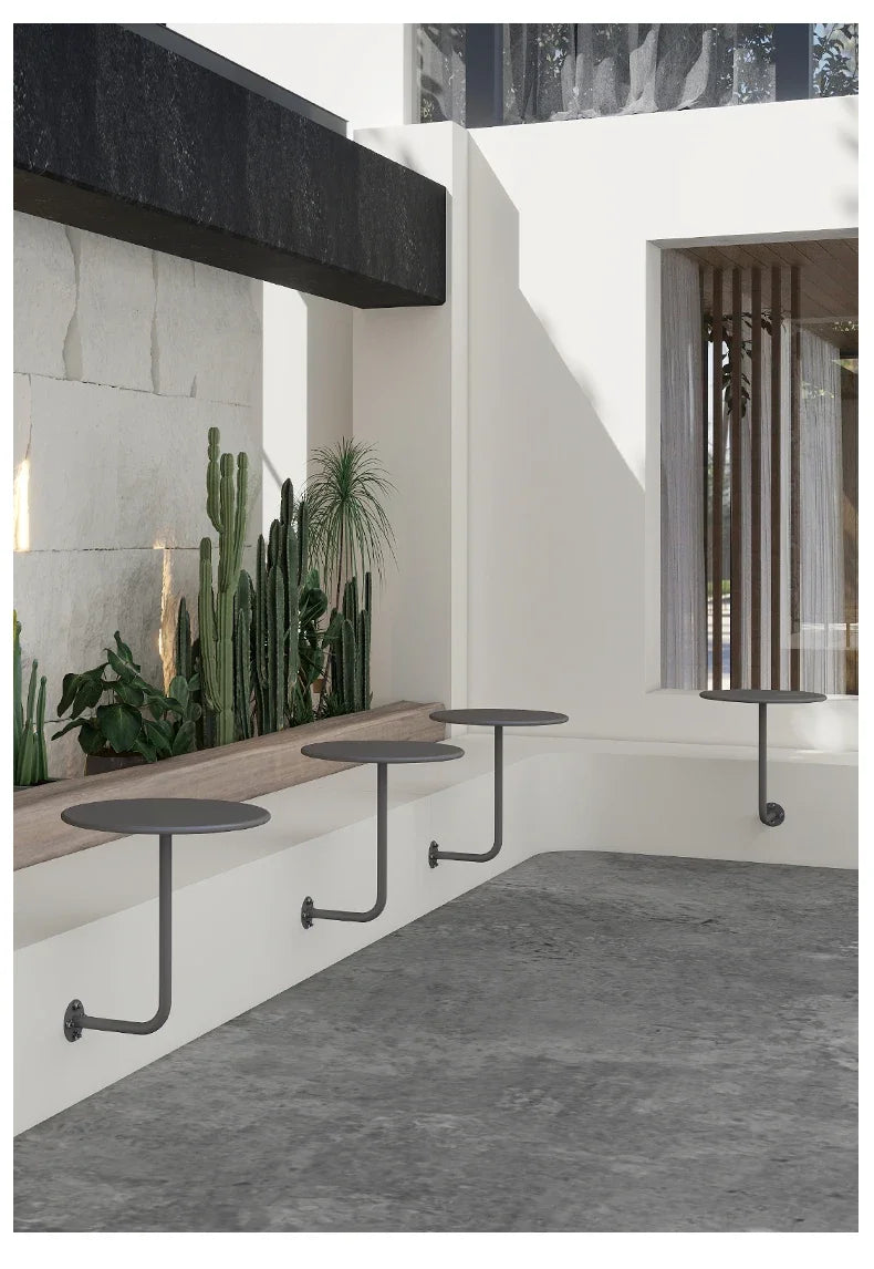 Industrial Against Wall Coffee Table Milk Tea Shop Wall Hanging Table Industrial Wall-Mounted Coffee Table – Space-Saving Breakfast & Dessert Bar
Net Red Space Saving Dessert Desk Home Breakfast Rack