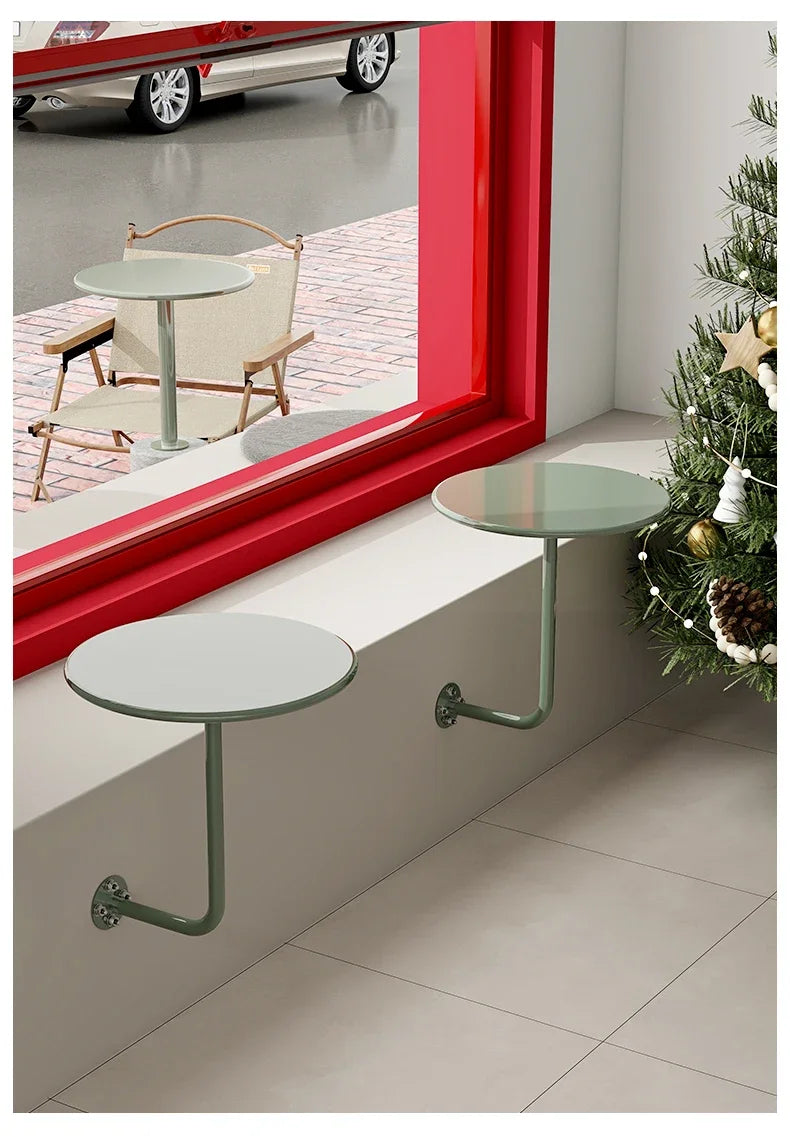 Industrial Against Wall Coffee Table Milk Tea Shop Wall Hanging Table Industrial Wall-Mounted Coffee Table – Space-Saving Breakfast & Dessert Bar
Net Red Space Saving Dessert Desk Home Breakfast Rack