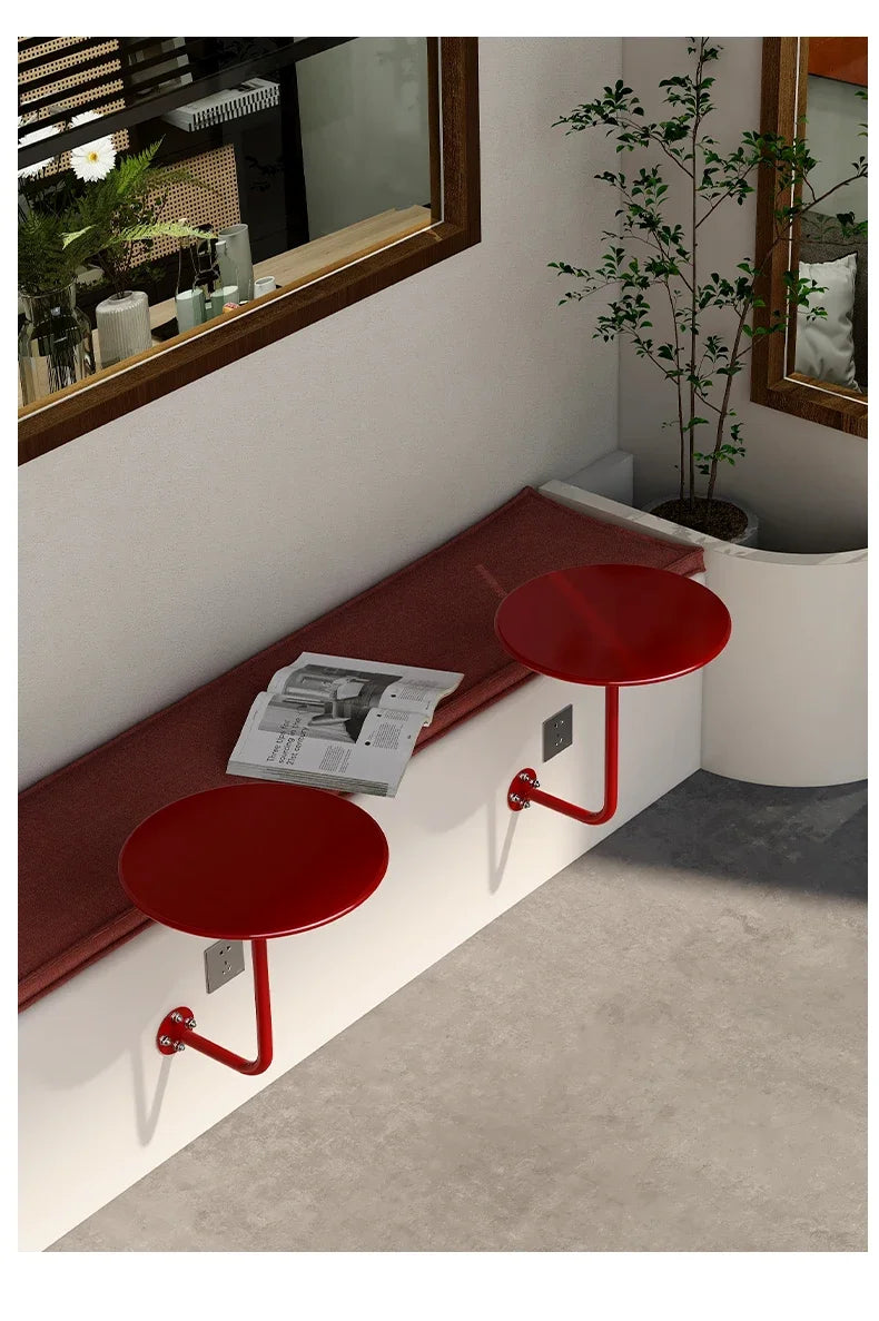 Industrial Against Wall Coffee Table Milk Tea Shop Wall Hanging Table Industrial Wall-Mounted Coffee Table – Space-Saving Breakfast & Dessert Bar
Net Red Space Saving Dessert Desk Home Breakfast Rack