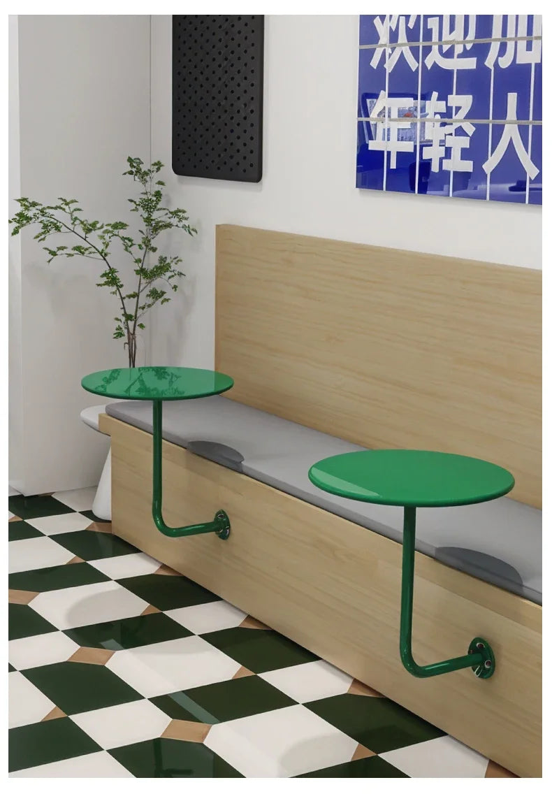 Industrial Against Wall Coffee Table Milk Tea Shop Wall Hanging Table Industrial Wall-Mounted Coffee Table – Space-Saving Breakfast & Dessert Bar
Net Red Space Saving Dessert Desk Home Breakfast Rack