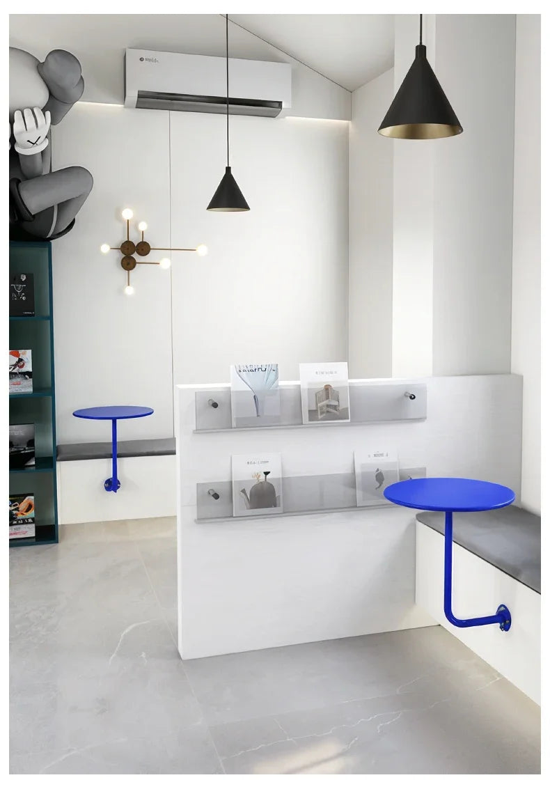 Industrial Against Wall Coffee Table Milk Tea Shop Wall Hanging Table Industrial Wall-Mounted Coffee Table – Space-Saving Breakfast & Dessert Bar
Net Red Space Saving Dessert Desk Home Breakfast Rack